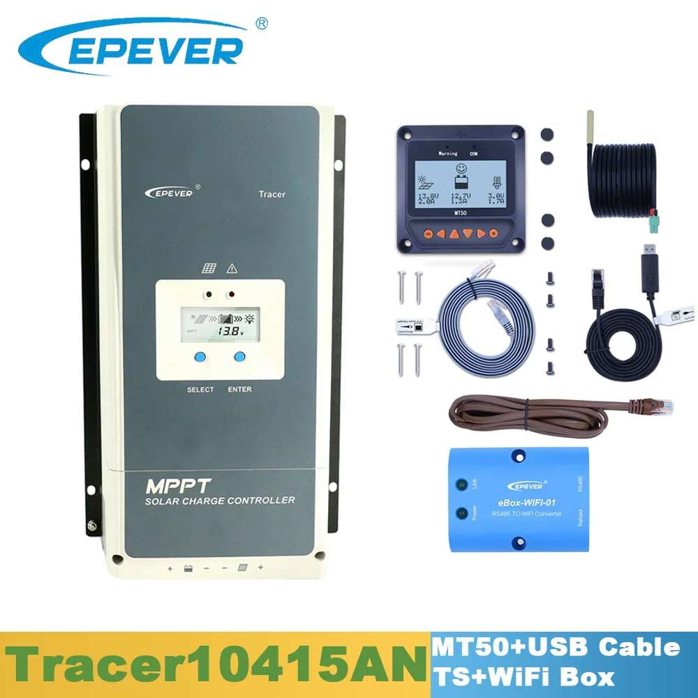 Зеленый EPever MPPT 100A 12V 24V 36V 48V Солнечный контроллер заряда с подсветкой lcd Max 150V PV вход общий отрицательный ЗАЗЕМЛЕНИЕ Индикатор 10415an - Цвет: Зеленый