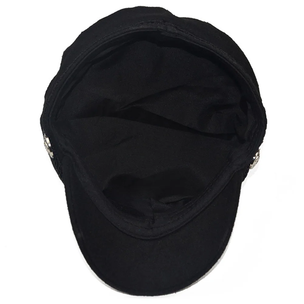 Для женщин боковой значок мягкий берет теплая Мода ретро восьмиугольная кепки