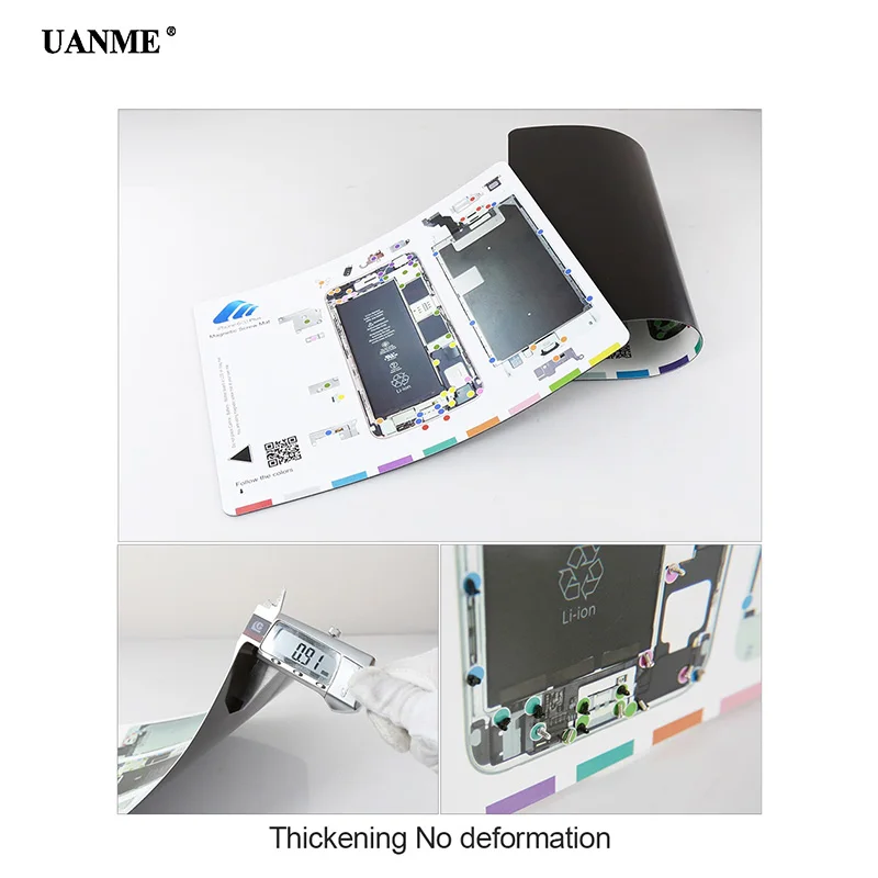 UANME cm 12 шт./лот Профессиональный магнитный коврик для винтов iPhone 5/5c/5s/6/6 Plus/6s/6s