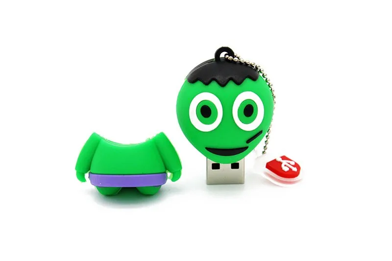 SHANDIAN Ужасный Призрак USB флеш-накопитель мультфильм USB карта памяти Флешка 64 Гб/32 г/16 г/8 г/4 г крутые подарки на Хэллоуин