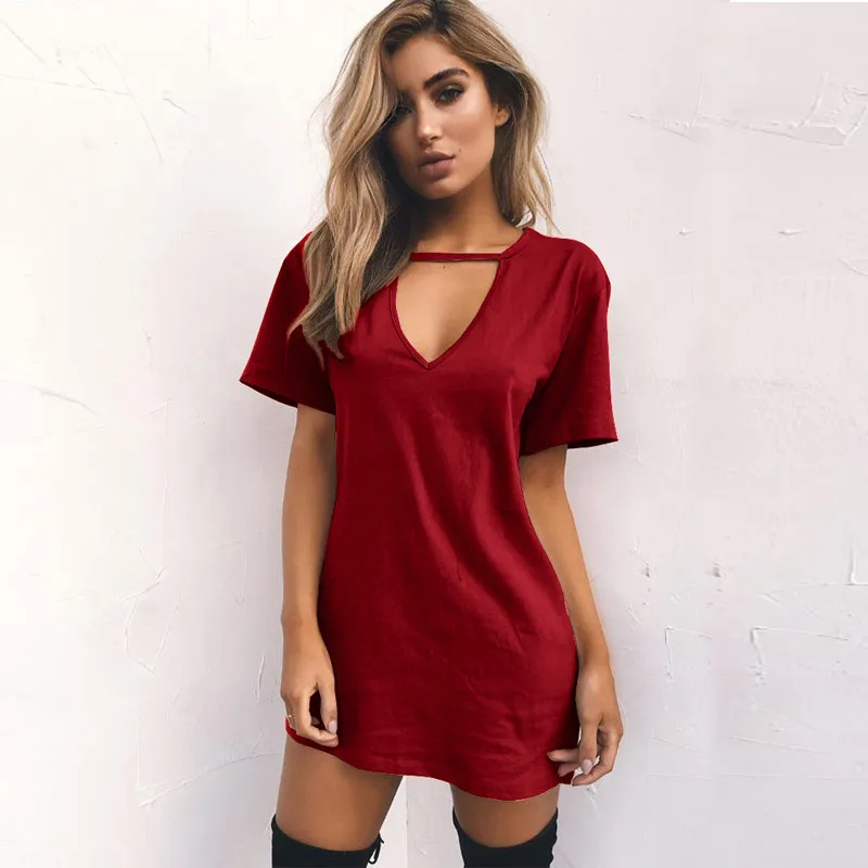Rogi Women T-Shirt Tops 2019 Sexy V-Neck Harajuku Cotton Tee Shirt Femme Short Sleeve TShirts Ladies Long Top Plus Size 5XL | Женская