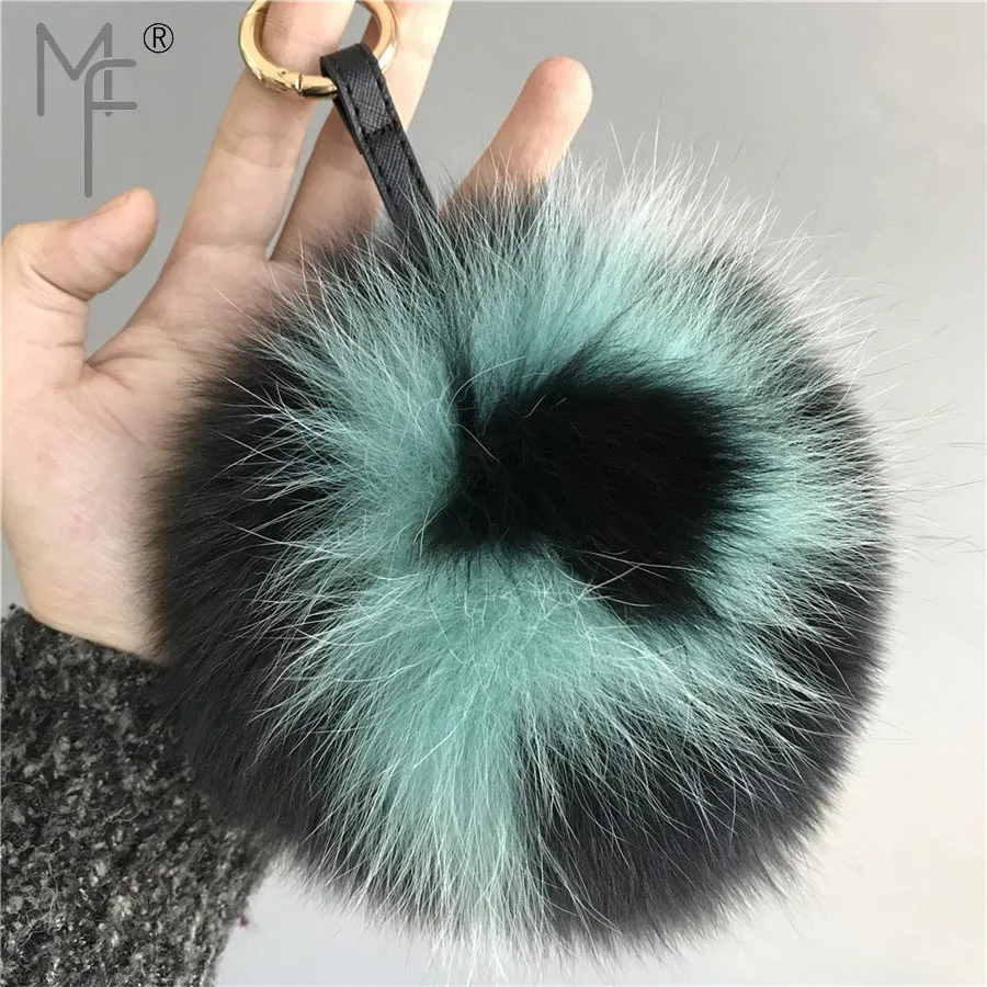 Magicfur - 15 см натуральный шарик из меха лисы ABcharm помпоном Начальная буква P с