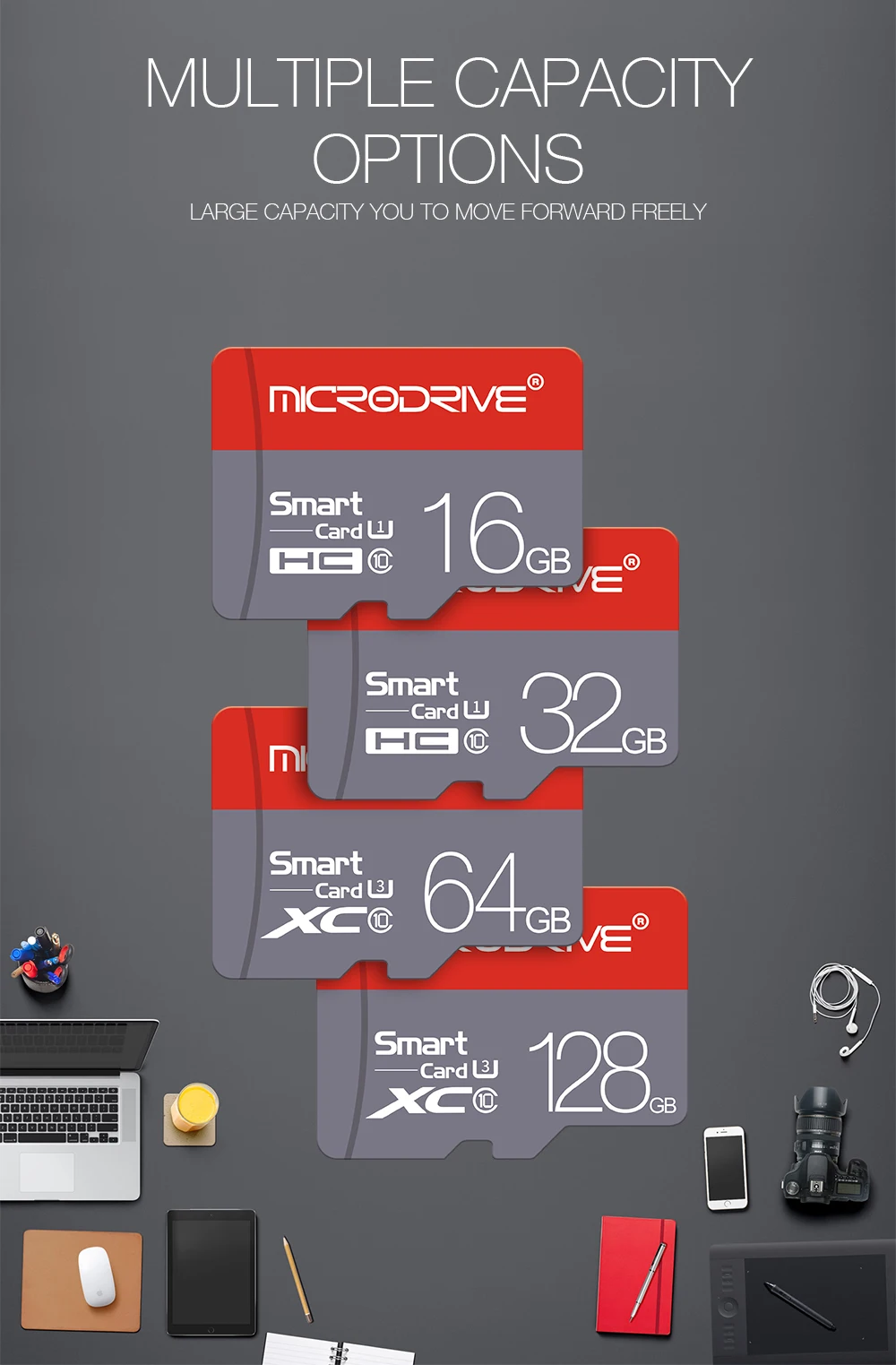 Карта Micro SD Transflash, 32 ГБ, 16 ГБ, 64 ГБ, 128 ГБ, флешка, UHS-1, 8 ГБ, класс 10, TF карта, карта памяти, флэш-память, Microsd, sdhc