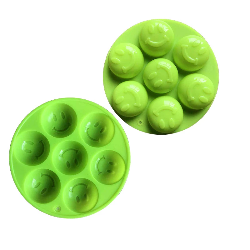 Силиконовая форма для торта в форме смайлика 7 моделей мыла выпечка посуда