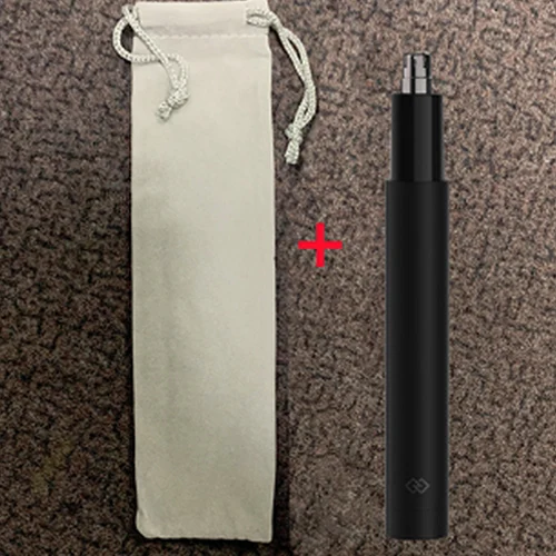 trimmer with bag Новинка, Xiaomi mijia, Электрический мини триммер для волос в носу, HN1, портативная Бритва для ушей в носу, машинка для стрижки волос, водонепроницаемый безопасный очиститель, инструмент для мужчин - Цвет: trimmer with bag