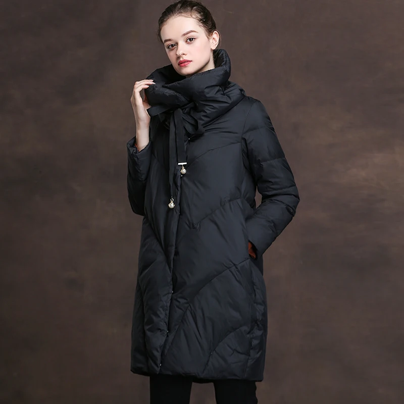 2018 зимняя верхняя одежда коллекция высокое качество длинный пуховик больше
