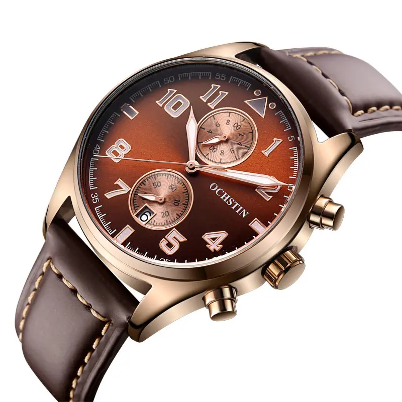 OCHSTIN хронограф с датой спортивный топ бренд Роскошные мужские часы повседневные