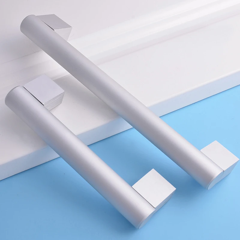 Простой алюминиевый сплав Дверные ручки для Кухня Шкаф ящика Потяните Home