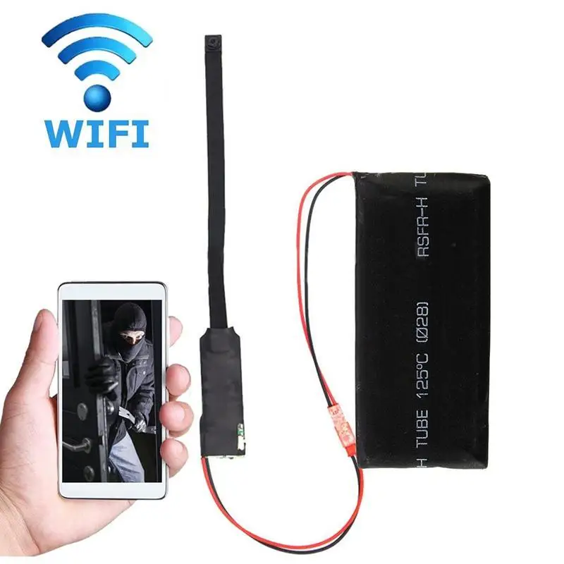 Маленькая Беспроводная мини камера видеонаблюдения Wi Fi IP DIY модуль DV движения