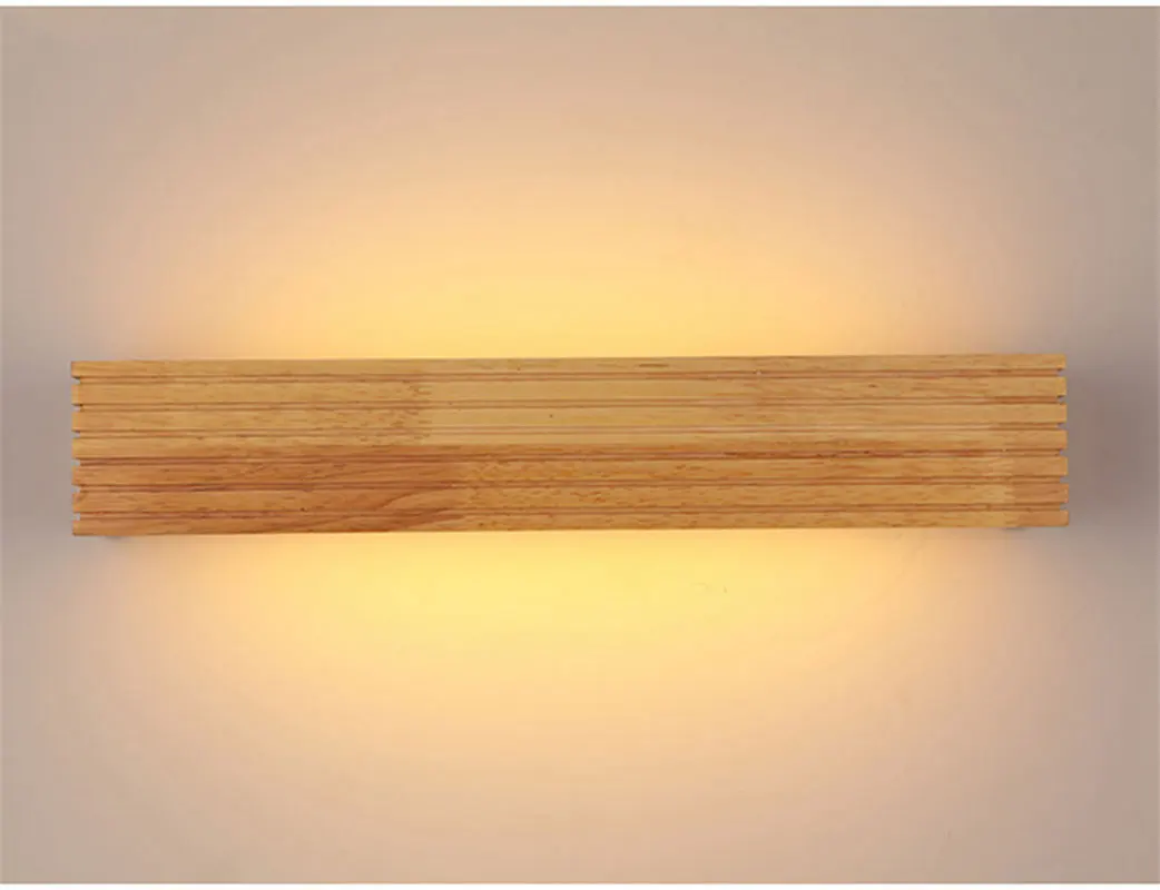 Modern Wood LED Wall Lights Bathroom Mirror Deco Lighting Hallway Bedside Lamp Indoor Balcony Sconce Vintage Luminair | Лампы и