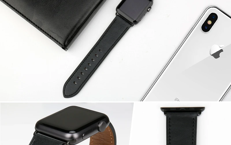 MAIKES аксессуары для часов из натуральной кожи для Apple Watch band 44 мм 42 мм и Apple watch band 40 мм 38 мм iwatch Series 4-1 ремешок
