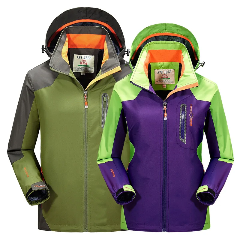 AFS JEEP брендовая ветровка для влюбленных Водонепроницаемая походная и мужская
