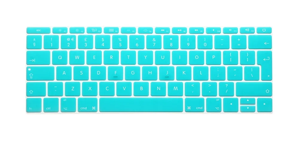 Для Macbook Pro 13(без сенсорной панели) клавиатура силиконовая крышка клавиатуры протектор для Macbook 12 кожа европейский ЕС/Великобритания ЕВРО английский