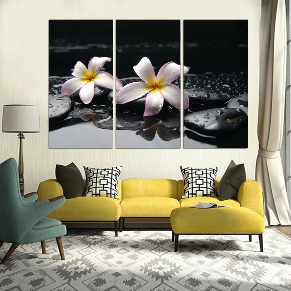 

3 Panel printed painting Flower Painting Canvas Wall Art Picture Home Decoration Living Room Canvas Modern painting LS129