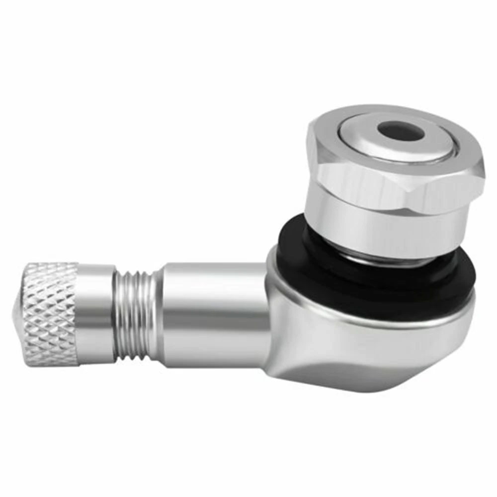 2 шт. серебряный мотоцикл 90 градусов CNC Алюминиевый обод колеса клапан Стебли шины