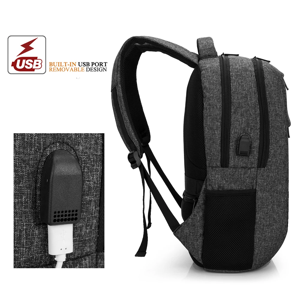 CoolBell ноутбук рюкзак с зарядка через usb Порты и разъёмы большой Ёмкость