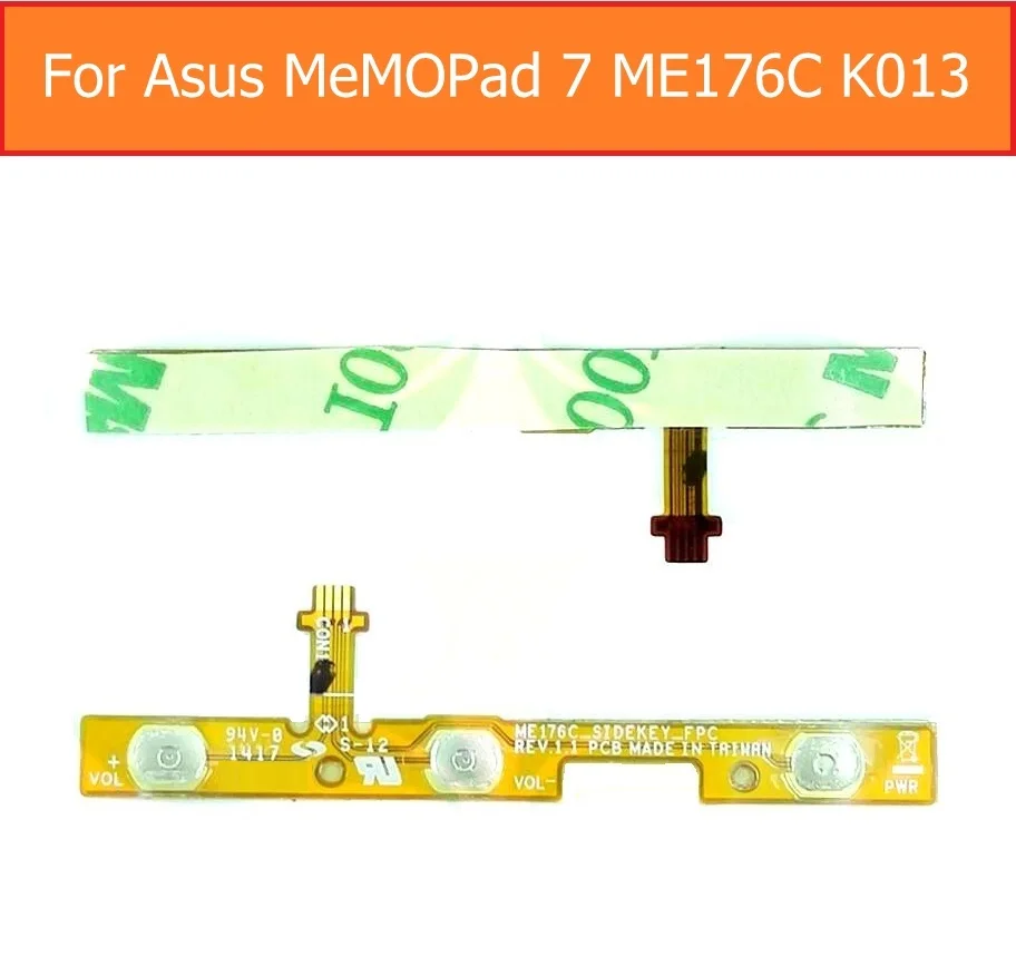 Переключатель включения/выключения питания гибкий кабель для ASUS MeMO Pad 7 K013 ME176C