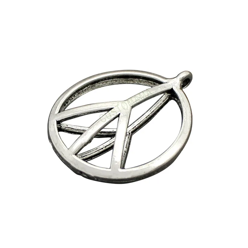 

30pcs-Peace charms,Antique Silver Hollow Peace Charms/pendants 31x25mm