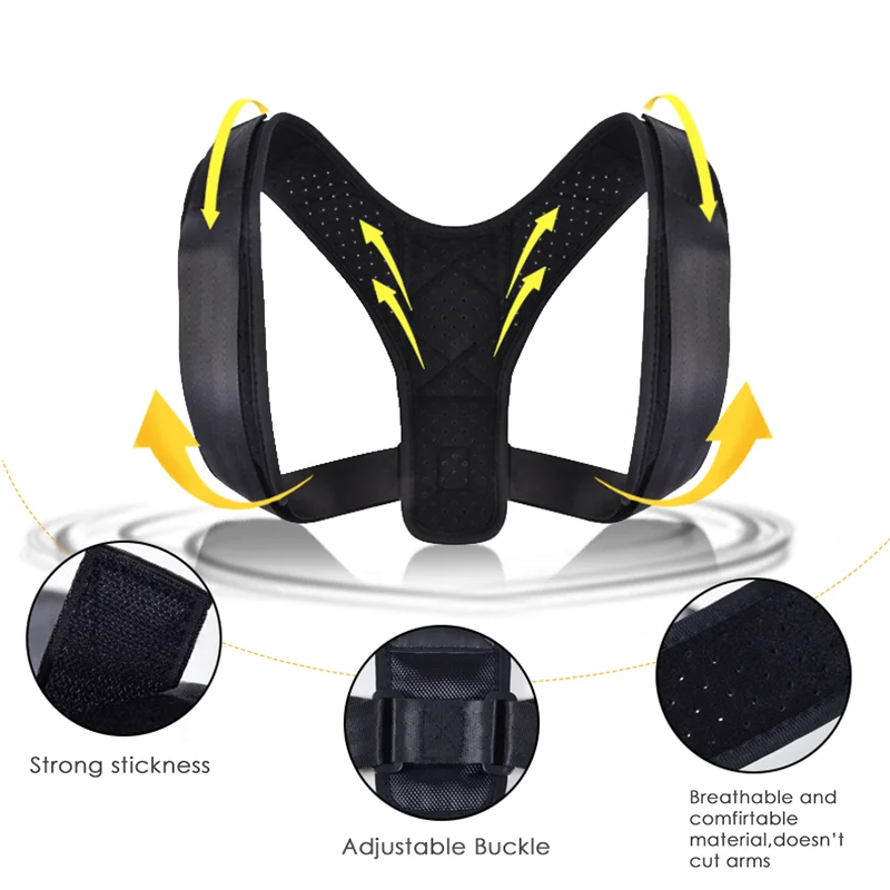 

All Body Sizes Body Wellness Posture Corrector Shoulder Support Belt Adjustable Corset Posture Correction Belt Drop shipping