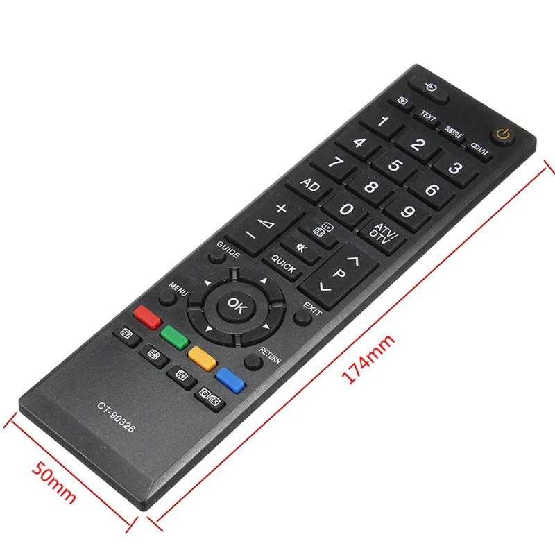 Универсальный пульт дистанционного управления для телевизора Toshiba CT90326 |