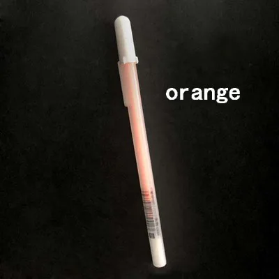 Orange 1 шт. 9 цветов kawai карандаши флуоресцентные краски карандаши маркеры офисные школьные принадлежности художественное Рисование маркером ручка - Цвет: Orange