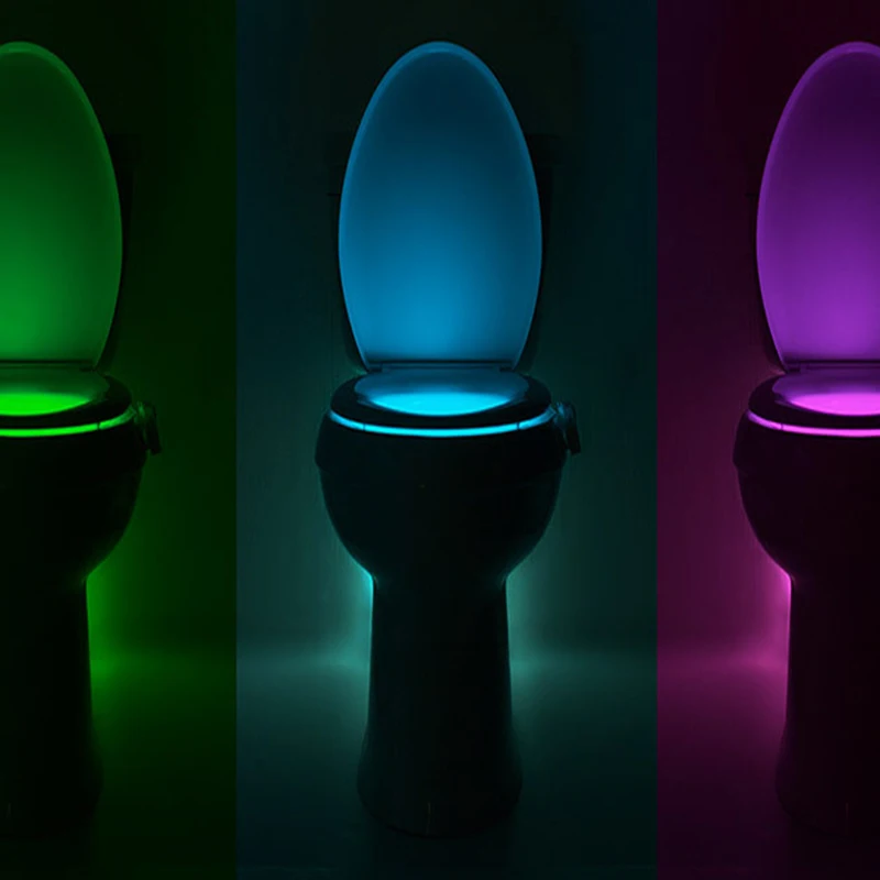 Variopinta Luce di Notte LED del Sensore Movimento Toilette Hanging Light Automatico Ciotola con Impos | Лампы и освещение