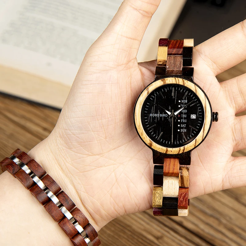 BOBO BIRD reloj hombre деревянный браслет из натурального дерева мужские часы ручной