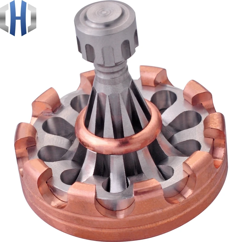 Коллекционный металлический тканый носовой платок гироскоп красные медные