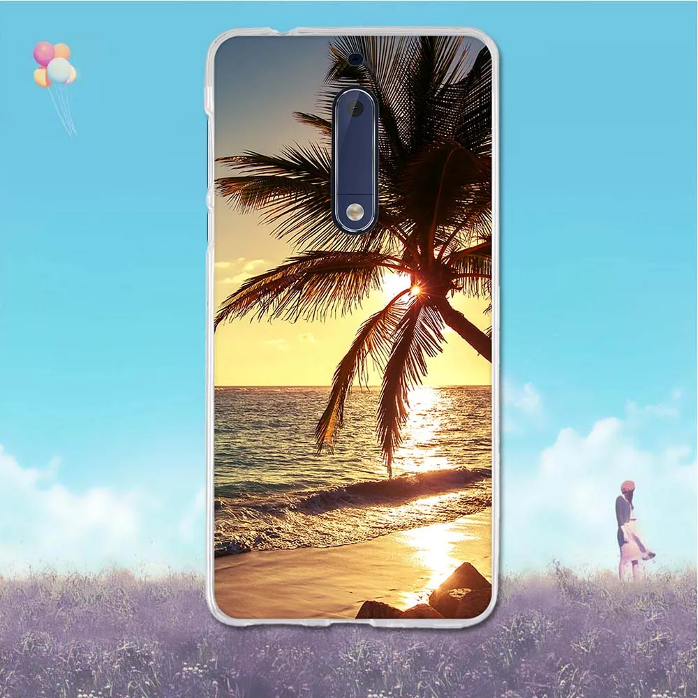 Для Nokia 5 чехол с 3D рисунком для Nokia5 задняя крышка Мягкий ТПУ силиконовый милый