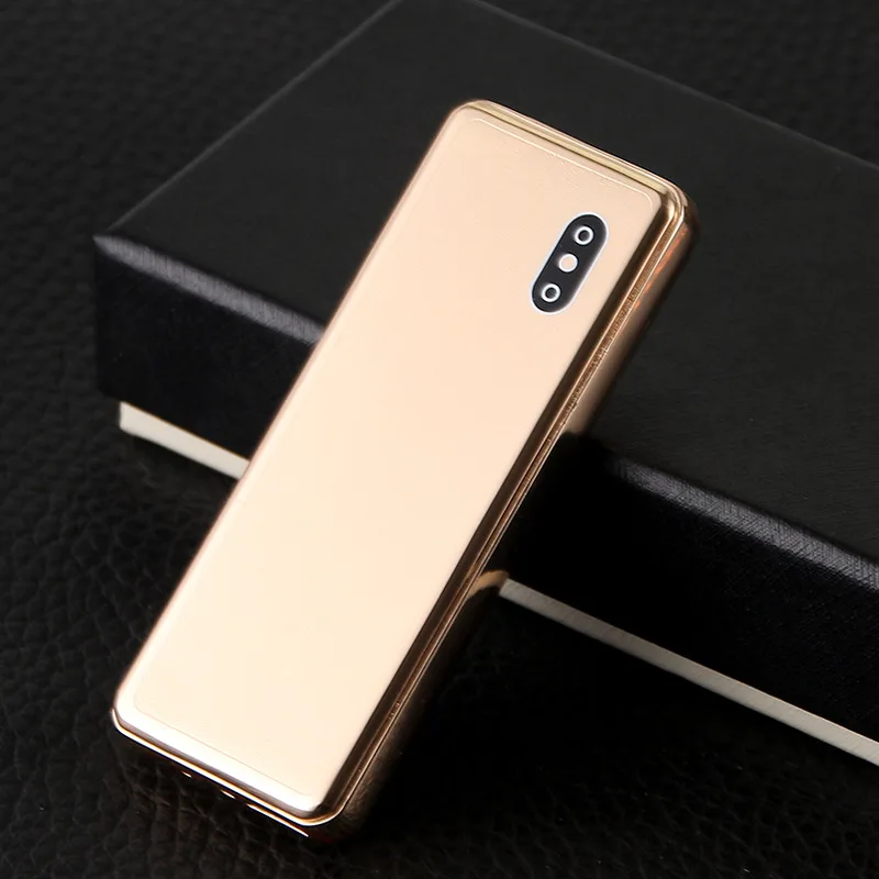 Маленькая металлическая ветрозащитная узкие USB Зажигалка Ветрозащитная зажигалка