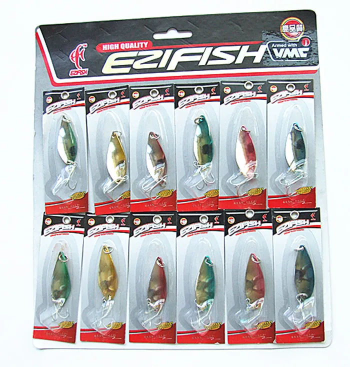 Приманка ложка 6 г металлическая приманка крючок VMC рыболовная снасть спиральная