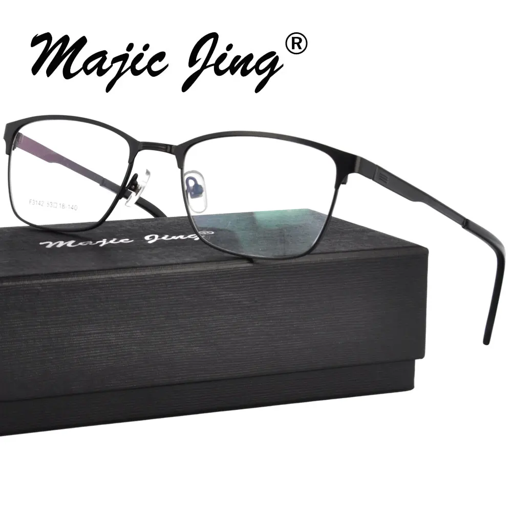 

Magic Jing Metal myopia eyewear eyeglasses prescription spectacles RX optical frames F3142
