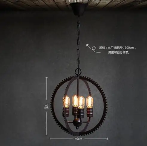 Ретро индустриальный стиль Американская Художественная лестница люстра