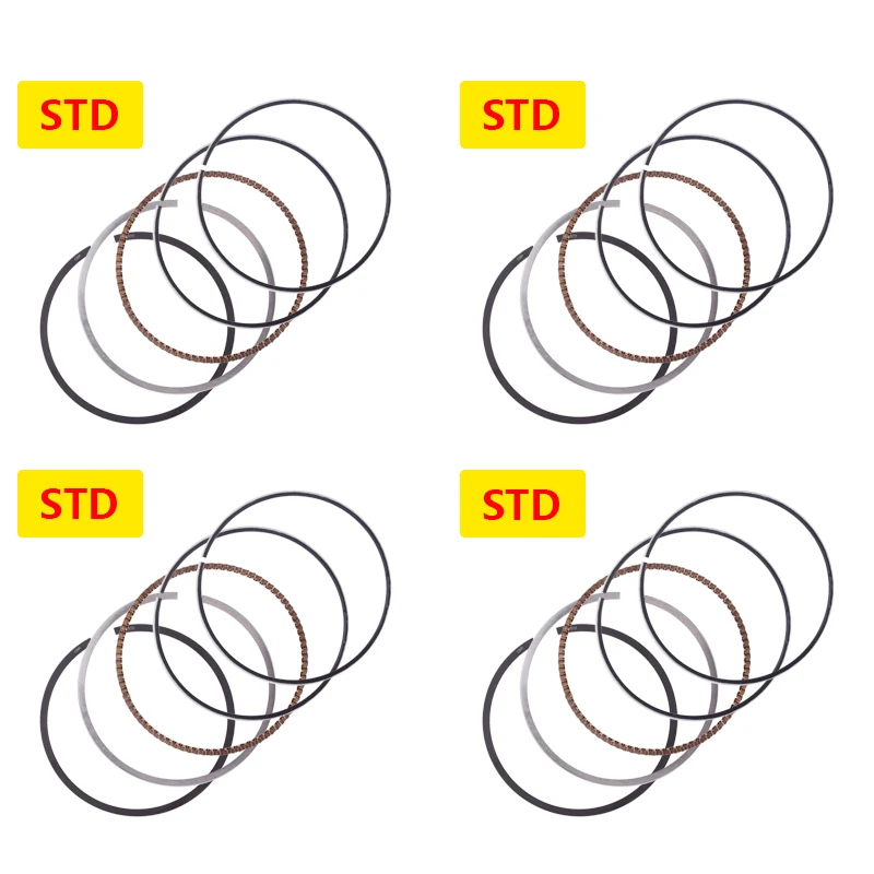 4 Set STD Цилиндр двигателя для мотоциклов деталь поршня кольца диаметр STD Размеры 55 мм+ 25+ 50+, защита от ультрафиолета, 75 для HONDA CB400 CB-1 CBR400 NC23 NC29 VFR400 NC30 VTEC - Цвет: 4 Set STD