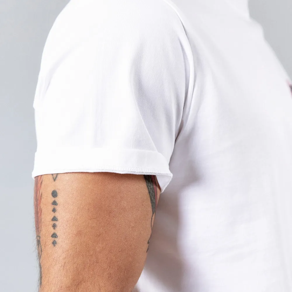 Мужская футболка SIMWOOD летняя из 100% хлопка с принтом в виде букв 190098|Мужские