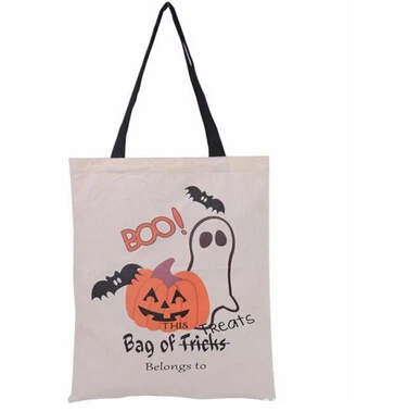 20 шт 6 видов сумки для Хэллоуина с черной ручкой Тыква Рождественские Сумки