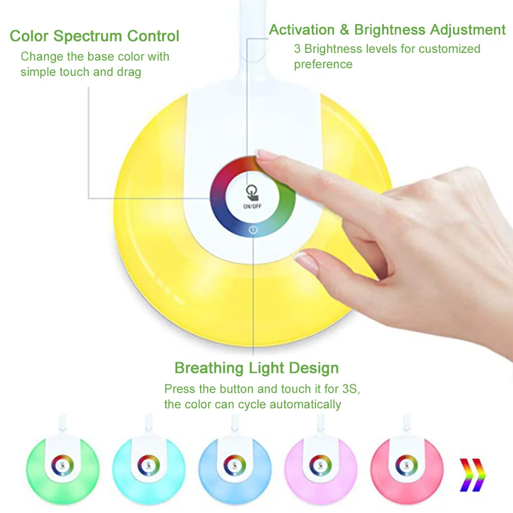 RGB лампа для чтения с защитой глаз|Ночники| |