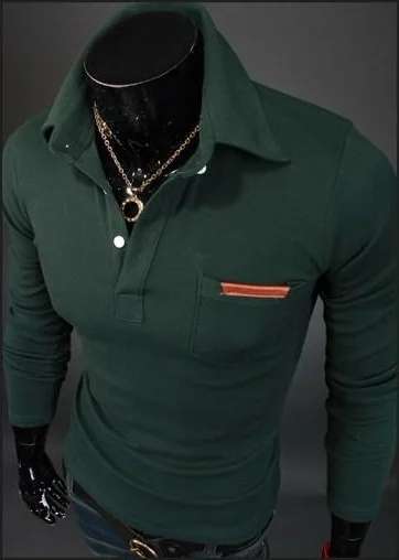 Мужские полосатые рубашки ZOGAA модные повседневные поло с длинным рукавом для