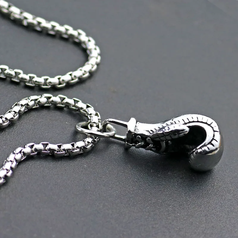 Боксерские перчатки кулон из нержавеющей стали Фитнес ожерелья Бодибилдинг боец