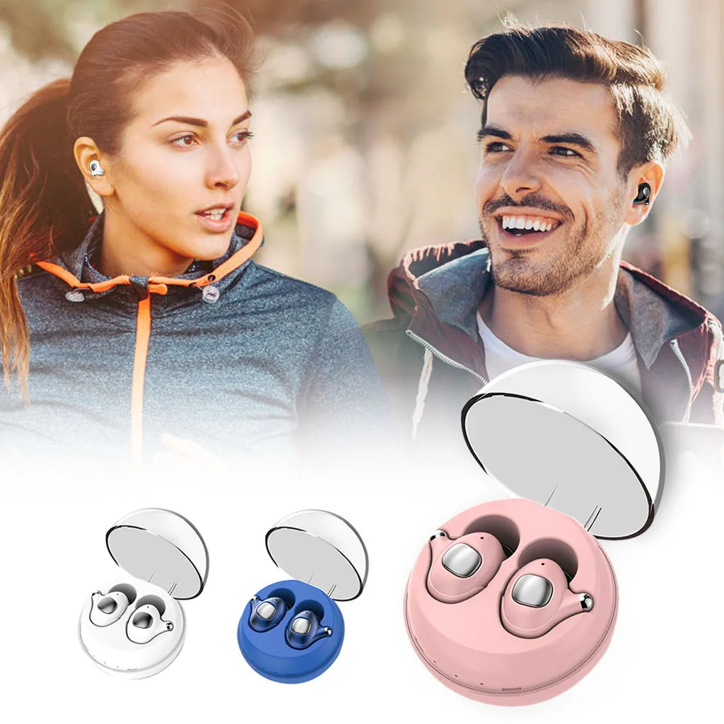 Mini Twins Bluetooth V5.0 гарнитура спортивные беспроводные наушники 3D стерео мини в ухо