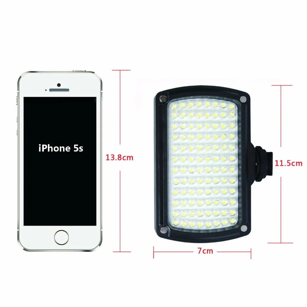 Новый высокое качество 96 светодио дный лампа на фотоаппарате Светодиодная для