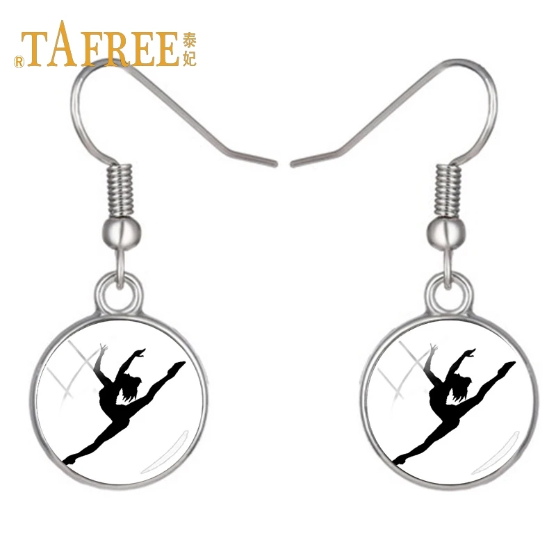 Стильные Простые серьги-подвески TAFREE в виде ирландской Танцовщицы женское