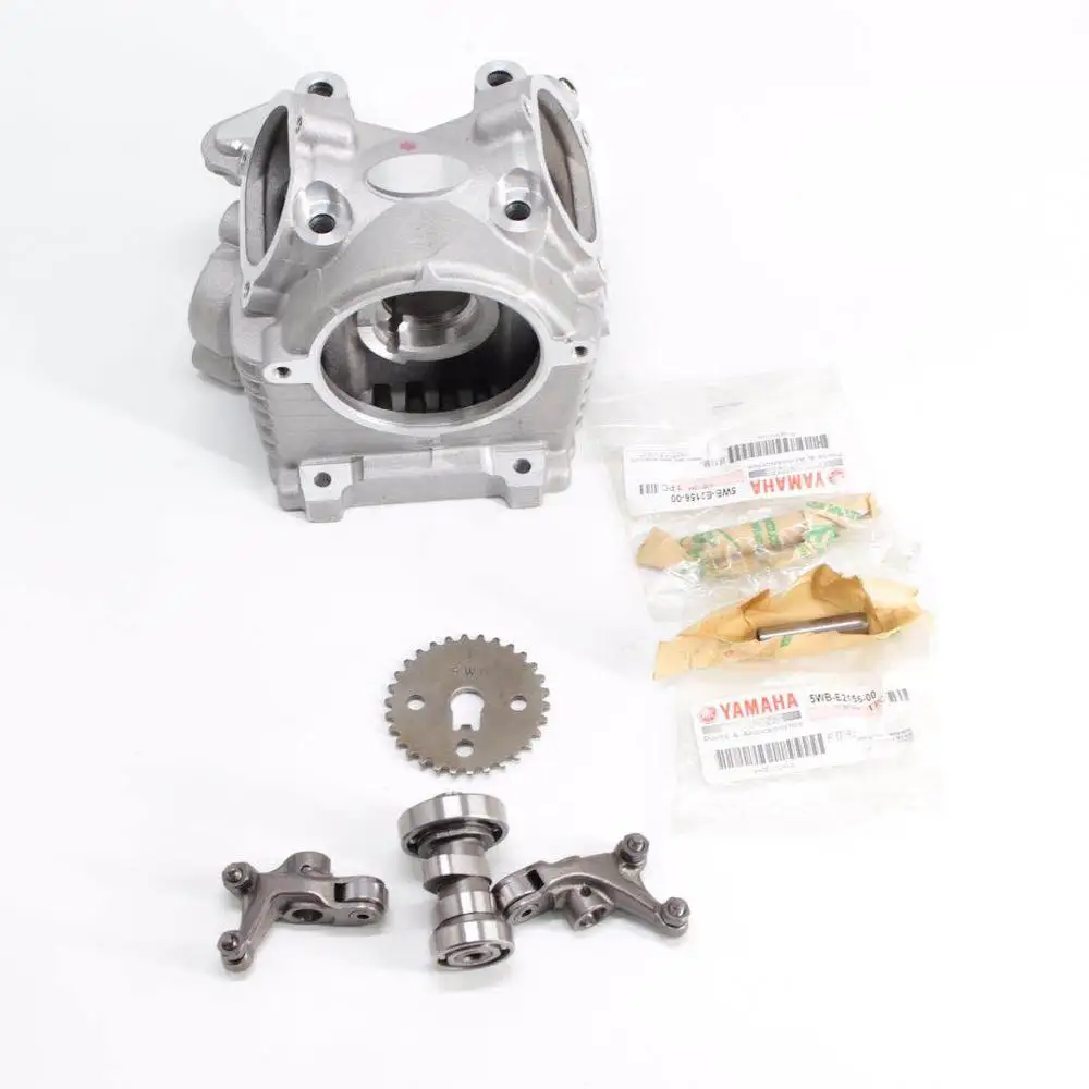 Set Головка 4-х клапанная тюнинговая(21X23 клапана) для YAMAHA RS100, BWS125, CYGNUS125, YW125, MIO racing высокого качества 180cc 200cc тюнинг мотозапчасти - Цвет: Set