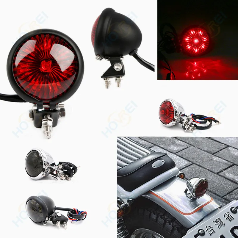 Универсальный светодиодный задний фонарь в стиле ретро для мотоцикла Harley Chopper
