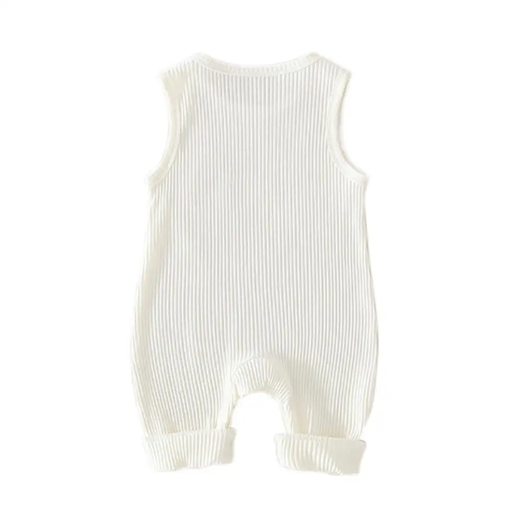 

Fashion Infant Baby Girls Rainbow Print Sleeveless Kids Boys Casual Bodysuit Jumpsuit Newborn Clothes