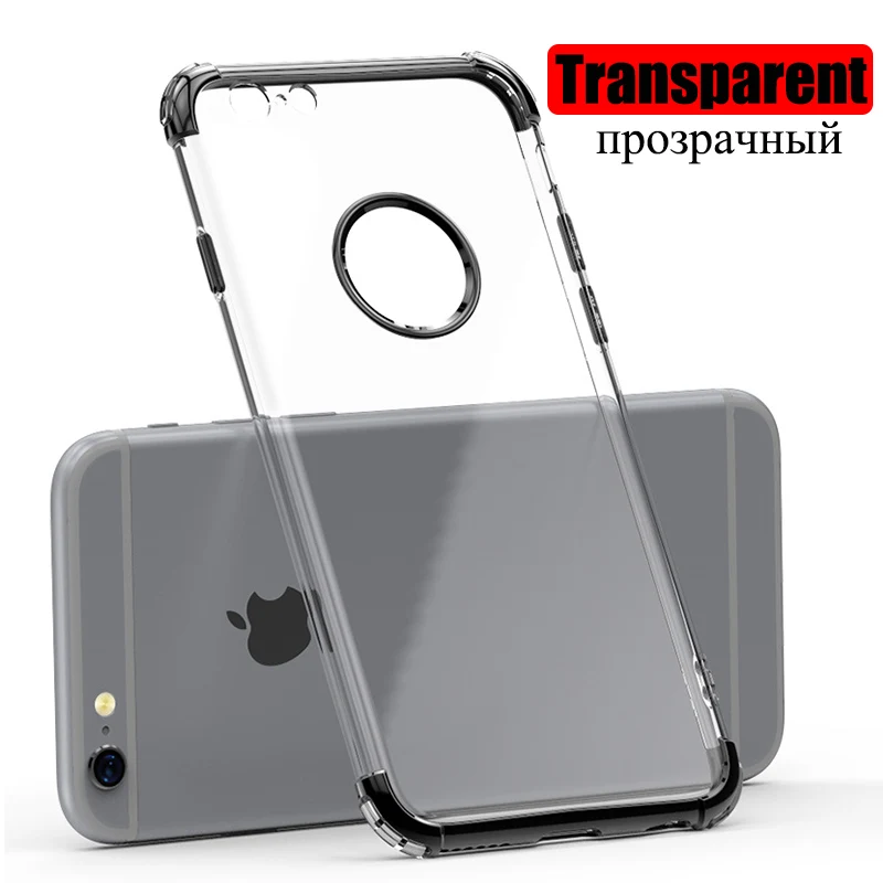 Roc Joan 3 в 1 прозрачный чехол для Apple iPhone X XR XS Max 6 6S 7 8 Plus противоударный мягкий