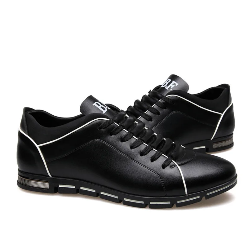 Zhengou/повседневные мужские кожаные лоферы на плоской подошве Мужская обувь для