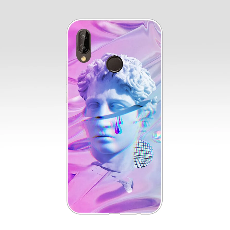 179FG Vaporwave эстетика Мягкий Силиконовый ТПУ чехол для huawei Mate P20 P30 LTE Pro Y6 Y7 2019 |
