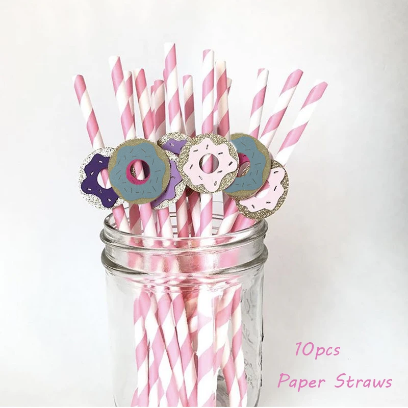 Розовый пончик ярлыки бутылки с водой сладкий Пончик вечерние Декор Baby Shower