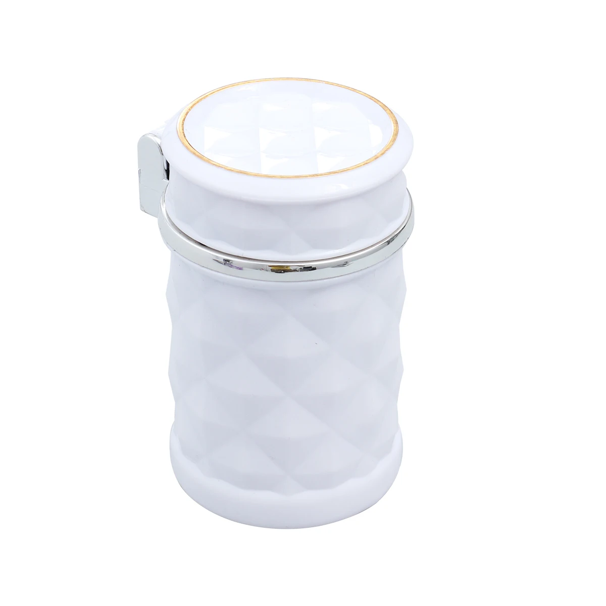 LUOEM Car Ashtray Smokeless Auto Cigarette Ashtray Holder with Blue LED Light for Car Cup Holder